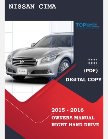 nissan cima 2015-2016 owners manual in english